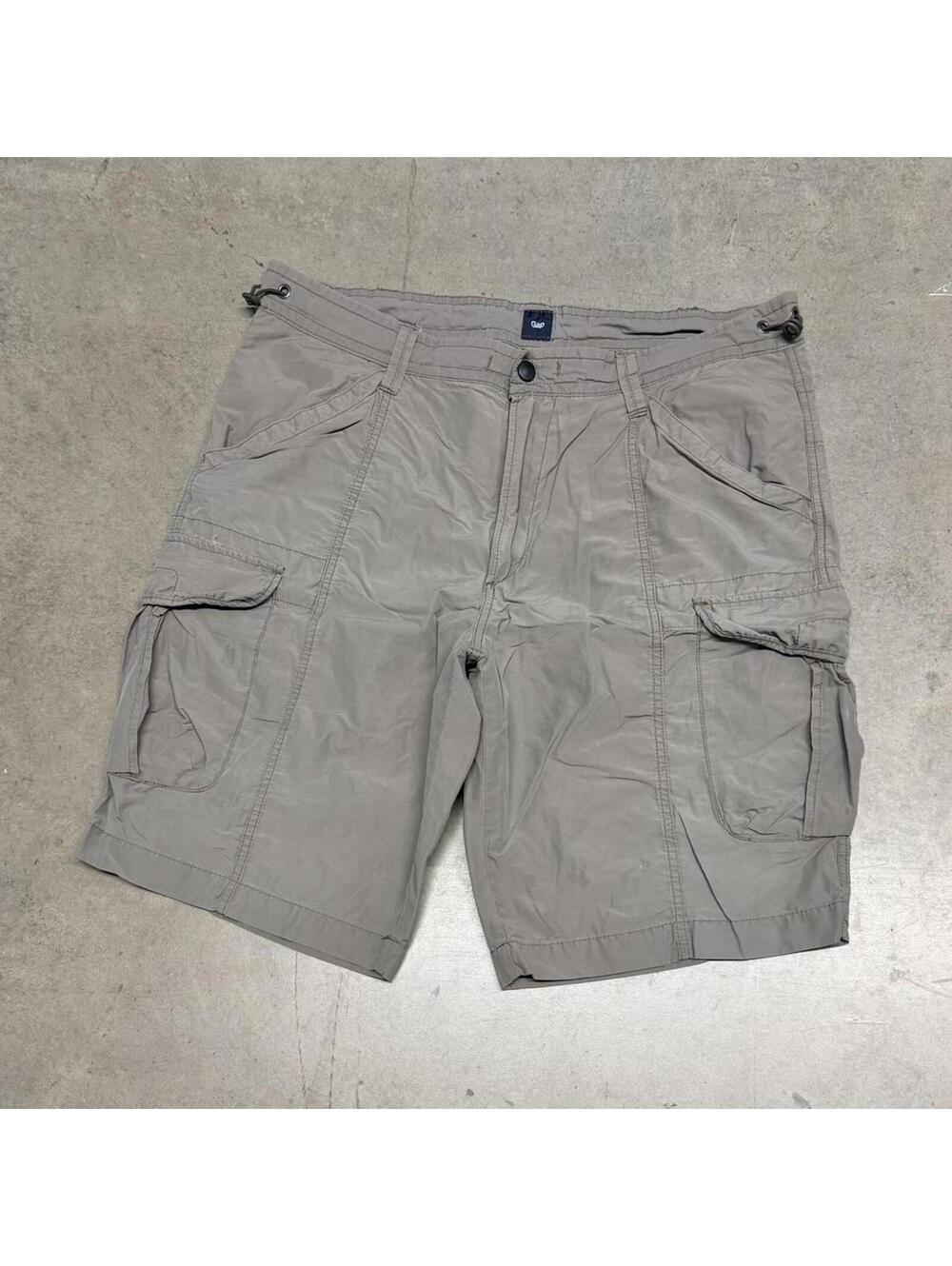 Vintage GAP Cargo Shorts Mens 36 Brown Nylon Ripstop Hiking Gorpcore 90s Y2K